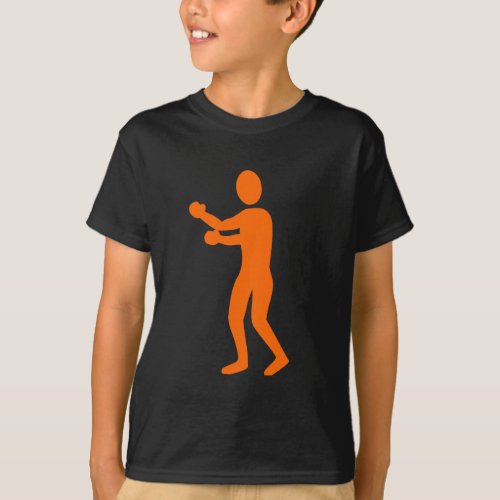 Boxing Figure _ Orange T_Shirt