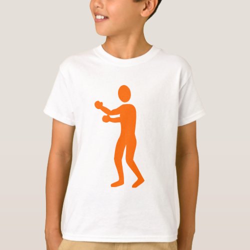 Boxing Figure _ Orange T_Shirt