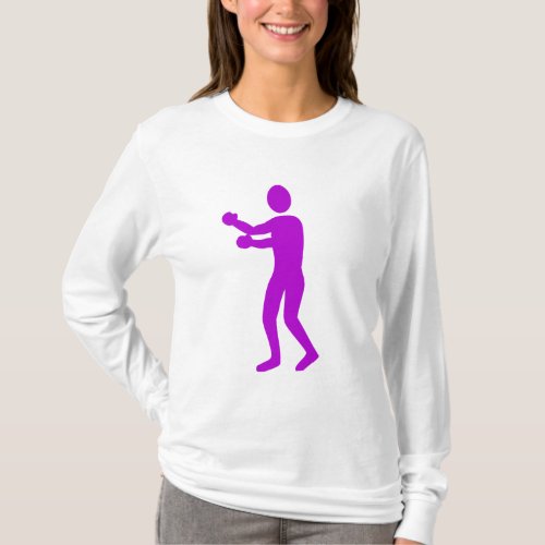Boxing Figure _ Purple T_Shirt