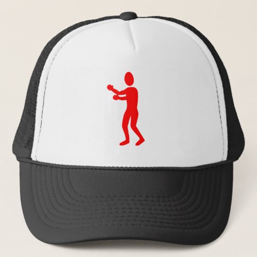Boxing Figure _ Red Trucker Hat