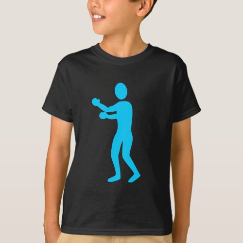 Boxing Figure _ Sky Blue T_Shirt