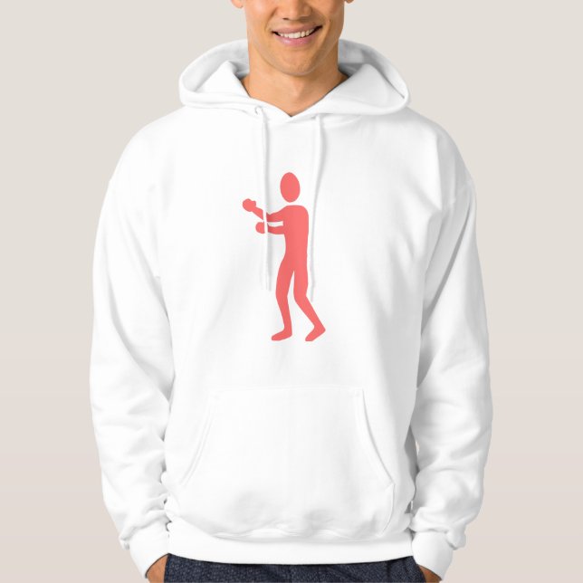 Boxing Figure - Tropical Pink Hoodie (Front)