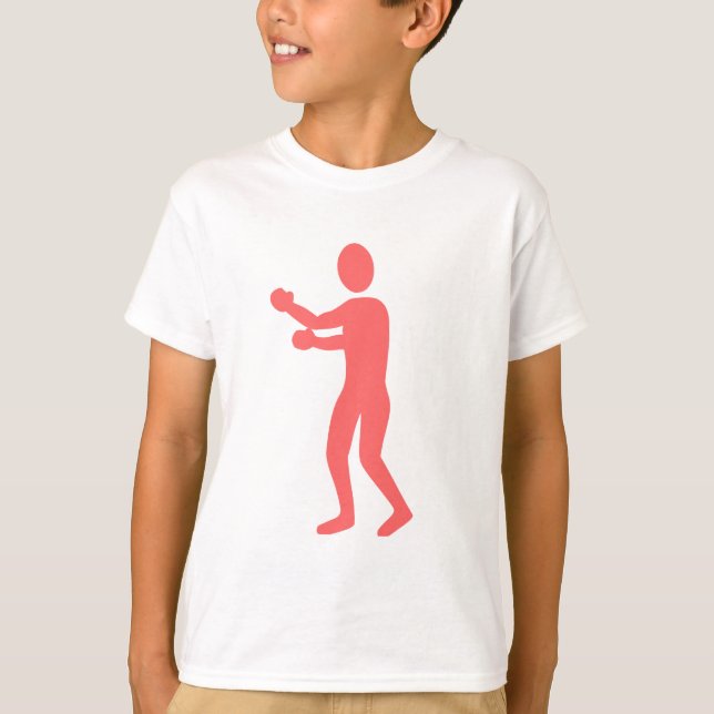 Boxing Figure - Tropical Pink T-Shirt (Front)
