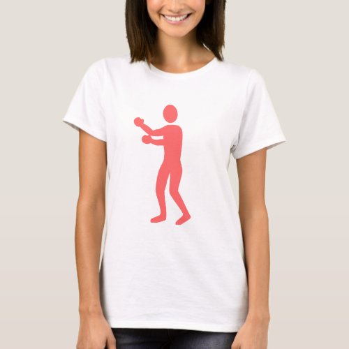Boxing Figure _ Tropical Pink T_Shirt