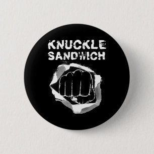 Boxing Fist Punch Knuckle Sandwich Boxer Fighter Button