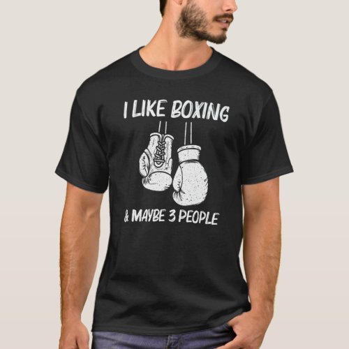 Boxing For Men Women Kickboxing Coach Boxer Gloves T_Shirt