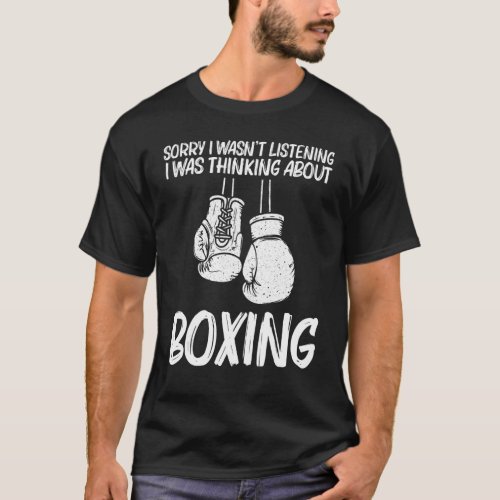 Boxing For Men Women Kickboxing Coach Boxer Gloves T_Shirt