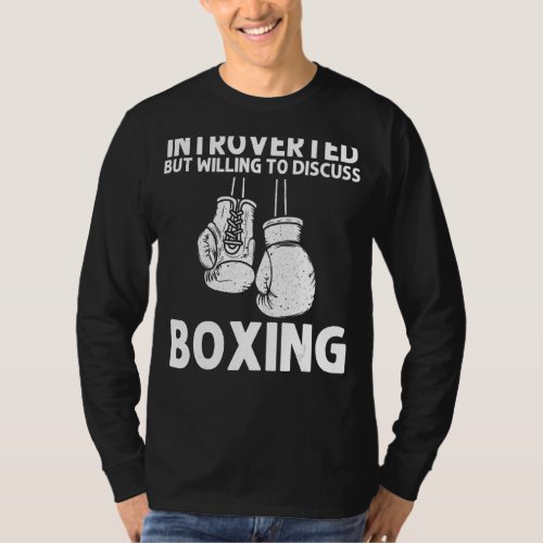 Boxing For Men Women Kickboxing Coach Boxer Gloves T_Shirt