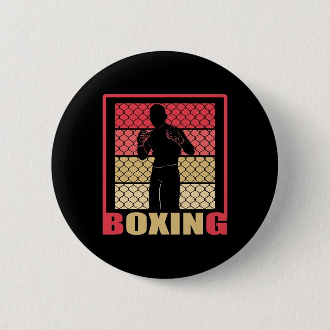 Boxing Forever - Boxing Fan - Boxer - Boxing Gym - Button (Front)