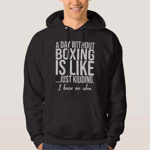 Boxing funny sports gift idea hoodie