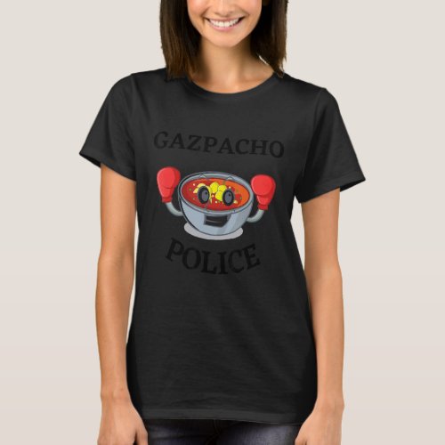 Boxing Gazpacho Police Funny Gazpacho Police Tomat T_Shirt