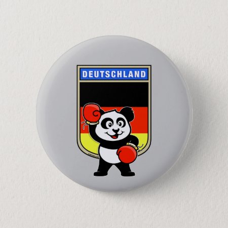 Boxing Germany Panda Pinback Button