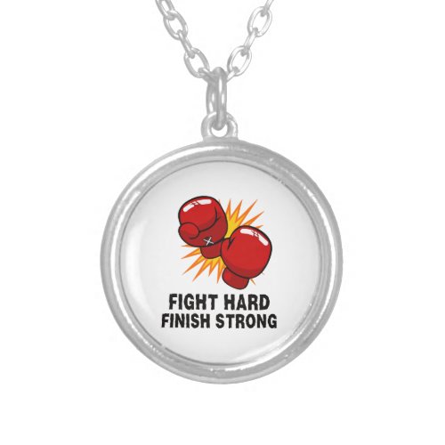 Boxing_gift  silver plated necklace