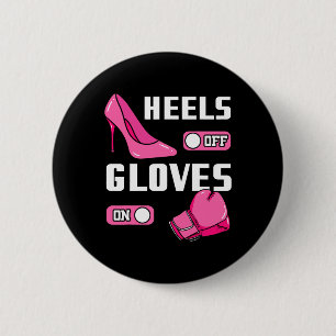 Boxing Girl Boxer Female Coach Combat Sport Traine Button