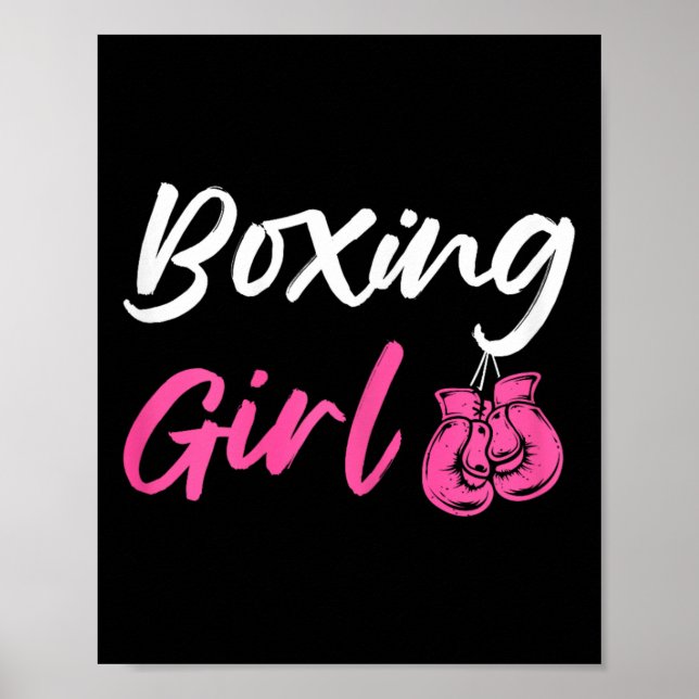 Boxing Girl Kickboxer Fighter  Poster (Front)