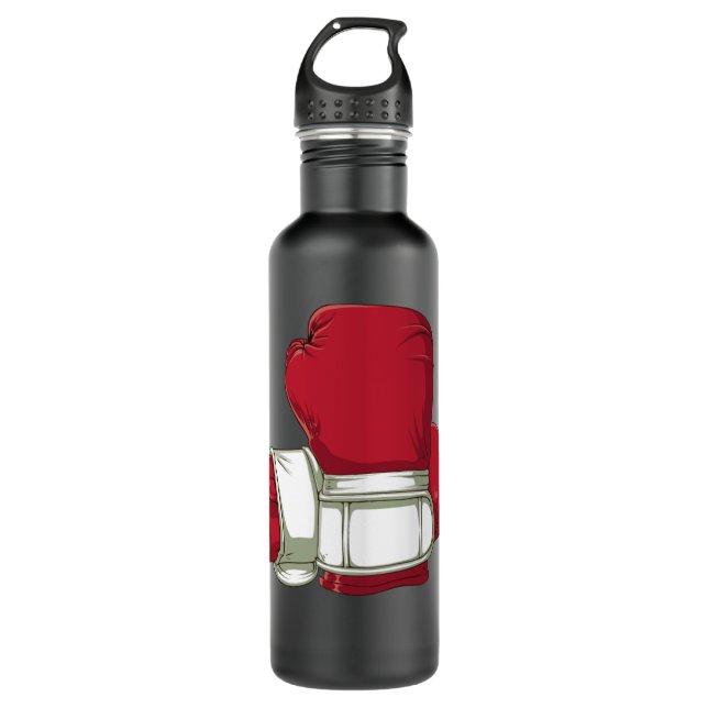 Boxing Glove Sport Boxer Gift Men 1049 Stainless Steel Water Bottle (Front)