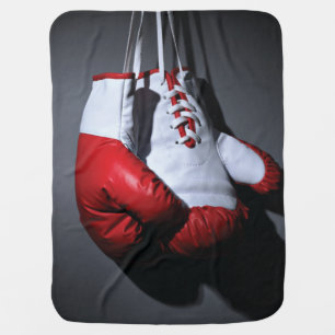 Boxing gloves baby blanket