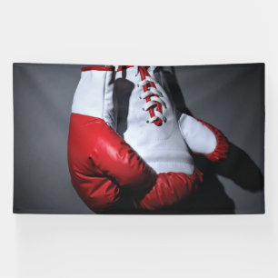 Boxing gloves banner