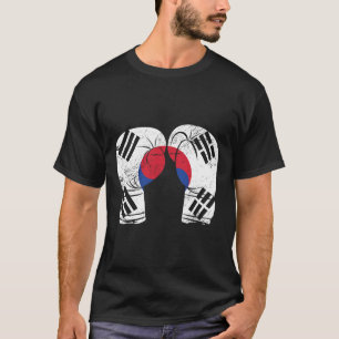 Boxing Gloves Boxer Korean Flag South Korea  T-Shirt
