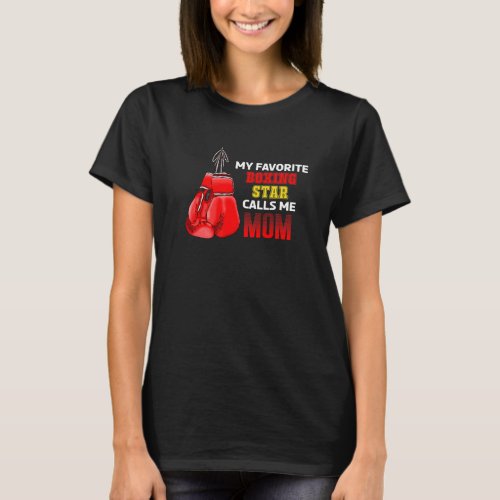 Boxing Gloves Boxer Mom Sport Mothers Day T_Shirt