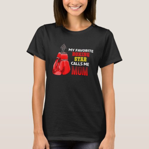 Boxing Gloves Boxer Mom Sport Mothers Day T_Shirt