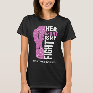 Boxing Gloves Breast Cancer Warrior T-Shirt