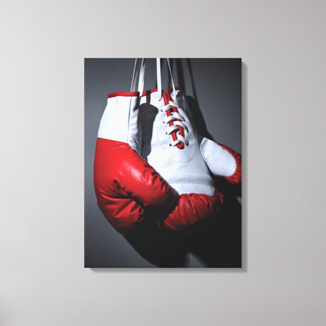 Boxing gloves canvas print (Front)