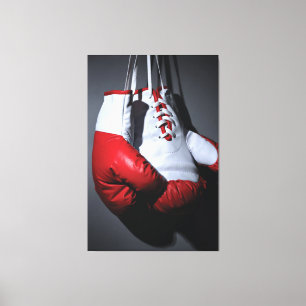Boxing gloves canvas print