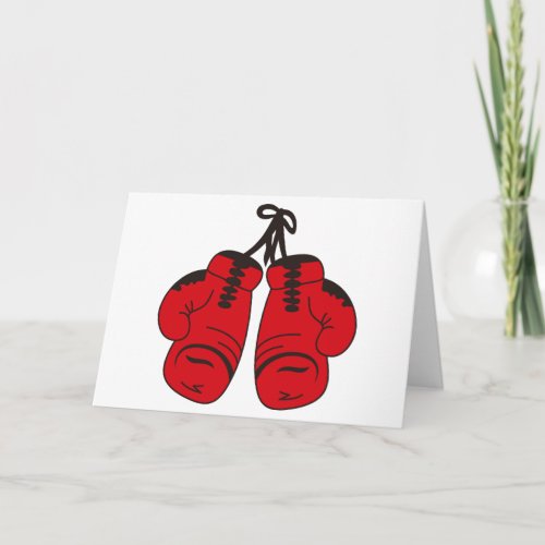 Boxing Gloves Card