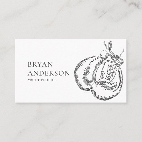 Boxing Gloves Club Business Card