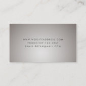 Boxing Gloves Club Business Card (Back)