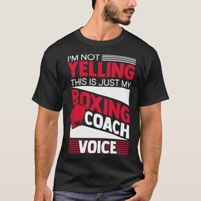 Boxing Gloves Coach Kickboxing MMA Workout Boxing  T-Shirt (Front)