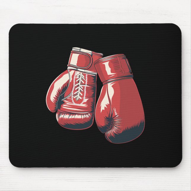 Boxing Gloves Combat Sport Boxing Student  Mouse Pad (Front)