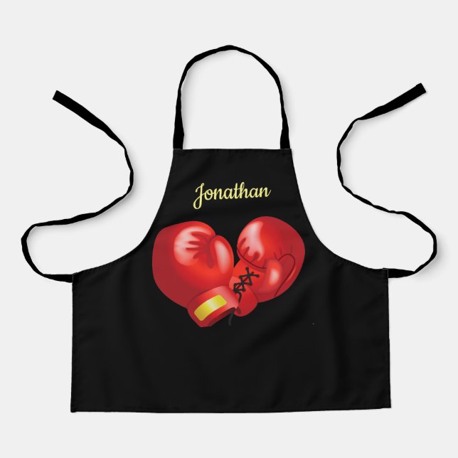 Boxing Gloves Design Apron (Front)