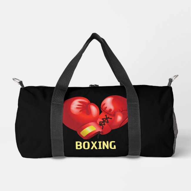Boxing Gloves Design Duffel Bag