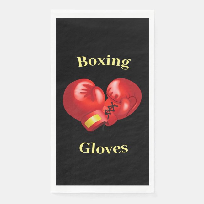 Boxing Gloves Design Guest Towel Napkins