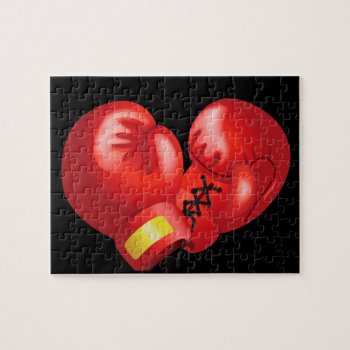 Boxing Gloves Design Jigsaw Puzzle by SjasisSportsSpace at Zazzle