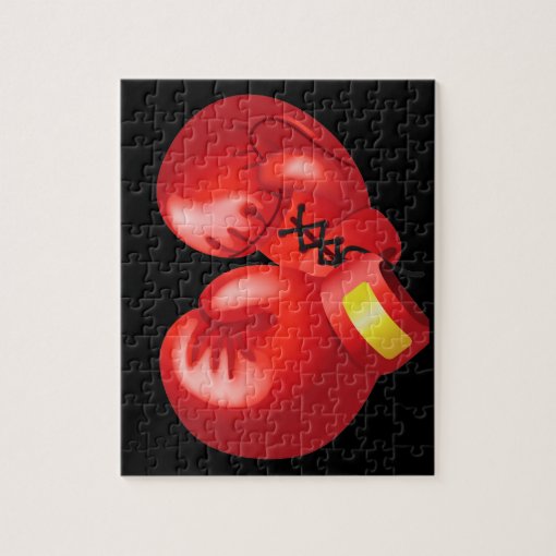 Boxing Gloves Design Jigsaw Puzzle Zazzle