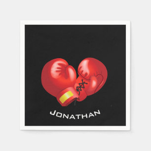 Boxing Gloves Design Paper Napkins