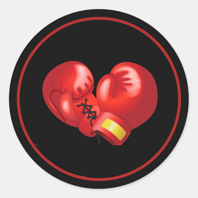 Boxing Gloves Design Sticker
