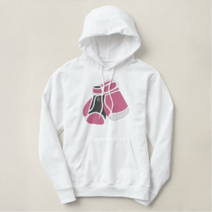 Boxing Gloves Embroidered Hoodie