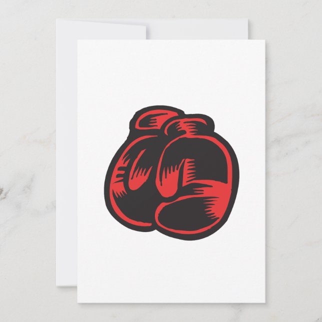 Boxing Gloves Invitation (Front)