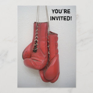 Boxing Gloves Invitations Birthday/Bachelor/Any
