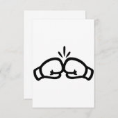 Boxing gloves logo icon (Front/Back)