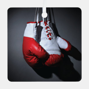 Boxing gloves metal ornament