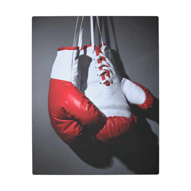 Boxing gloves metal print (Front)