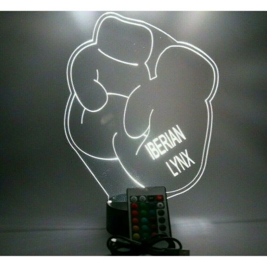 Boxing Gloves Night Light Up Lamp LED Personalized (Front)