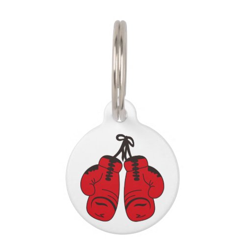 Boxing Gloves Pet ID Tag