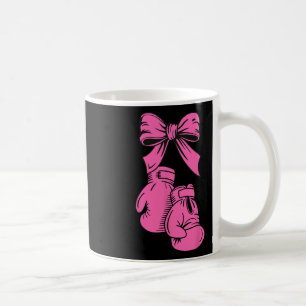 Boxing Gloves Pink Ribbon Breast Cancer Awareness Coffee Mug