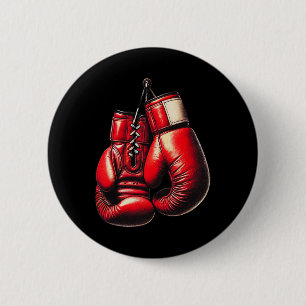 Boxing Gloves Red Boxing Sport Boxer Kickboxing Button